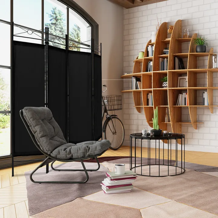 Directdeals 4-Panel Folding Room Divider for Privacy & Space Saving