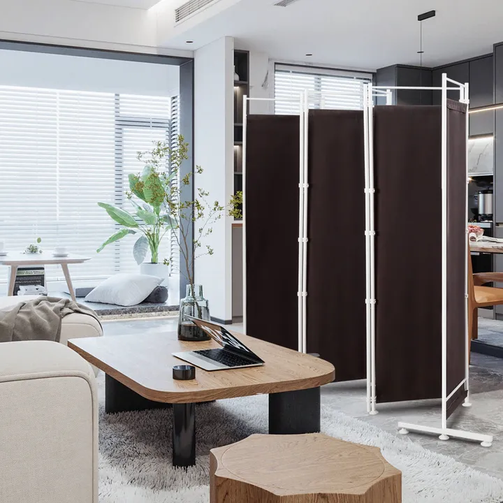 Directdeals 6-Panel Room Divider Folding Privacy Screen
