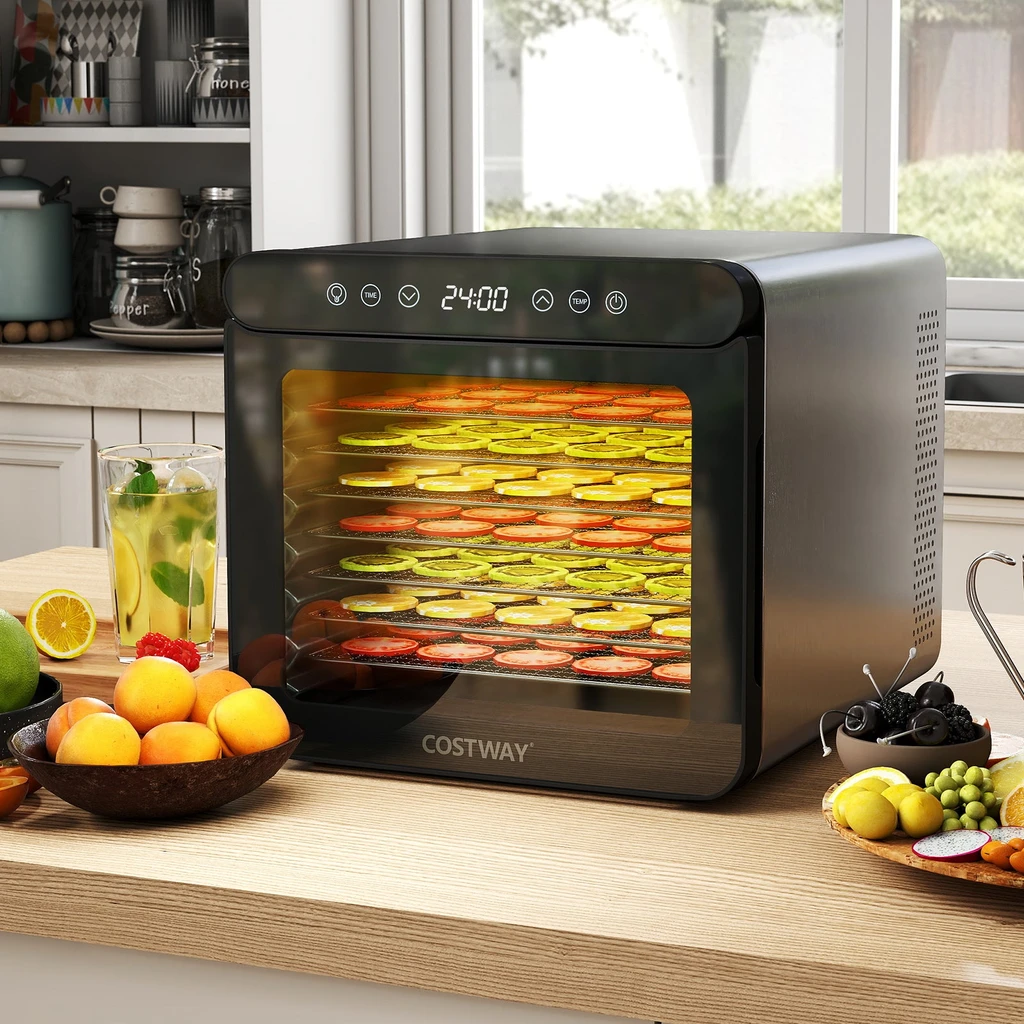Directdeals 7-Tray Stainless Steel Food Dehydrator with Timer & Temperature Control