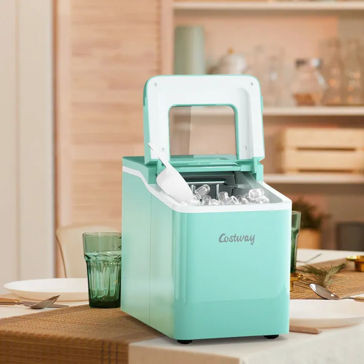 Directdeals Portable Countertop Ice Maker with Self-Cleaning Function