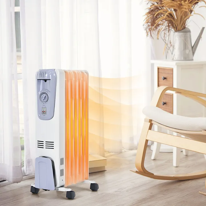 Directdeals 1500W Oil Filled Radiator with Adjustable Thermostat