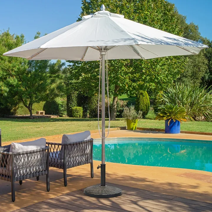 Directdeals 22Lbs Heavy Duty Patio Umbrella Base with Wicker Design