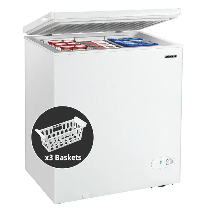 Directdeals 5 Cu. Ft Chest Freezer with Adjustable Temperature & Storage Baskets