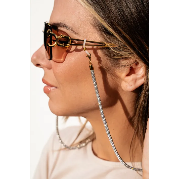 ROCKNOT 2-in-1 Sunglass Chain / Necklace - Crystal
