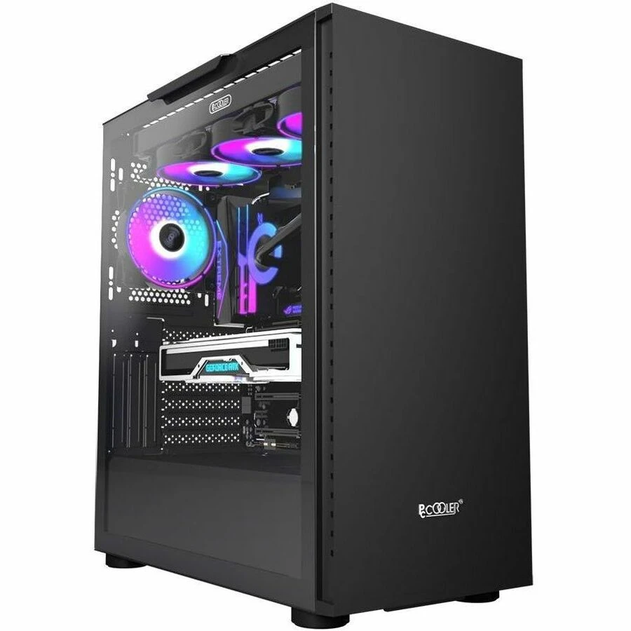 iMicro PCCOOLER IE200S E-ATX Tempered Glass Mesh Case