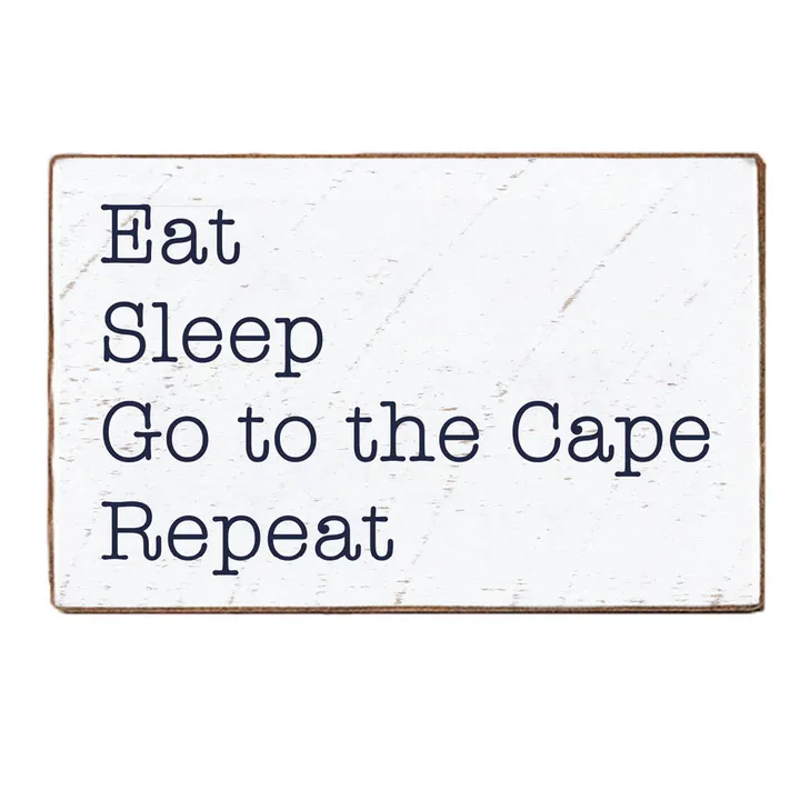Rustic Marlin Go To The Cape Wood Block