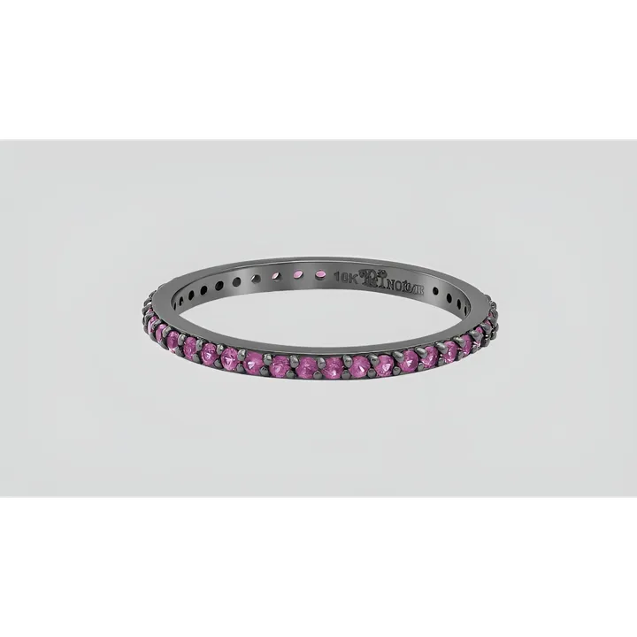 Noémie Sapphire Eternity Band Ring - 18K Gold