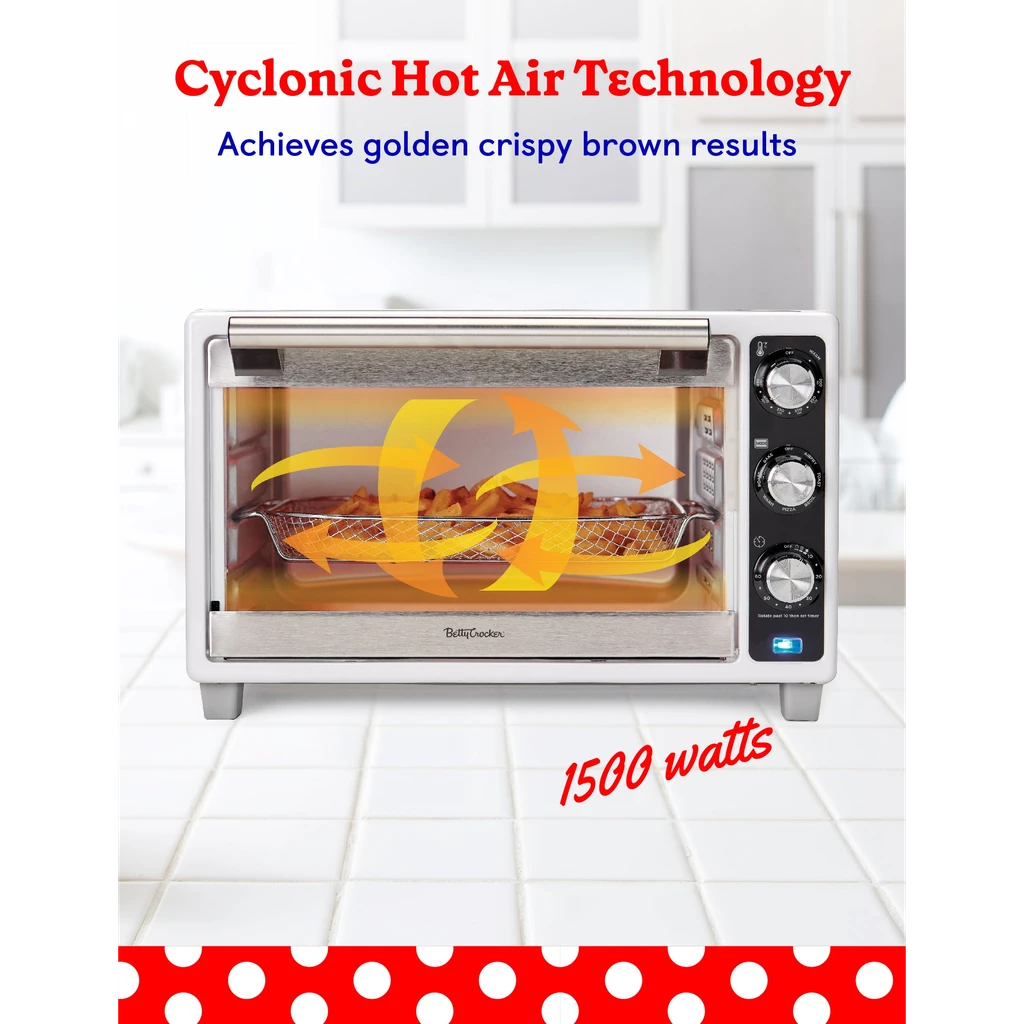 Betty Crocker Multifunction Air Fryer Convection Toaster Oven