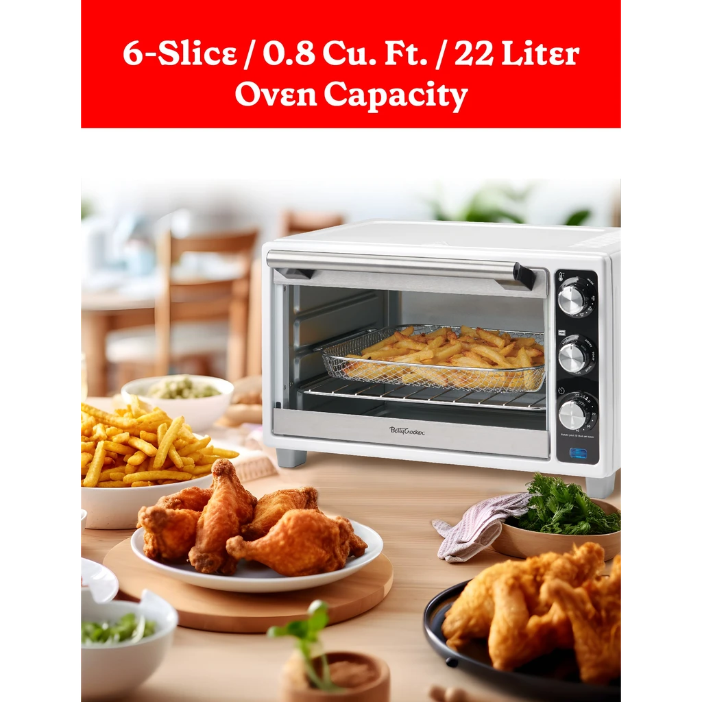 Betty Crocker Multifunction Air Fryer Convection Toaster Oven