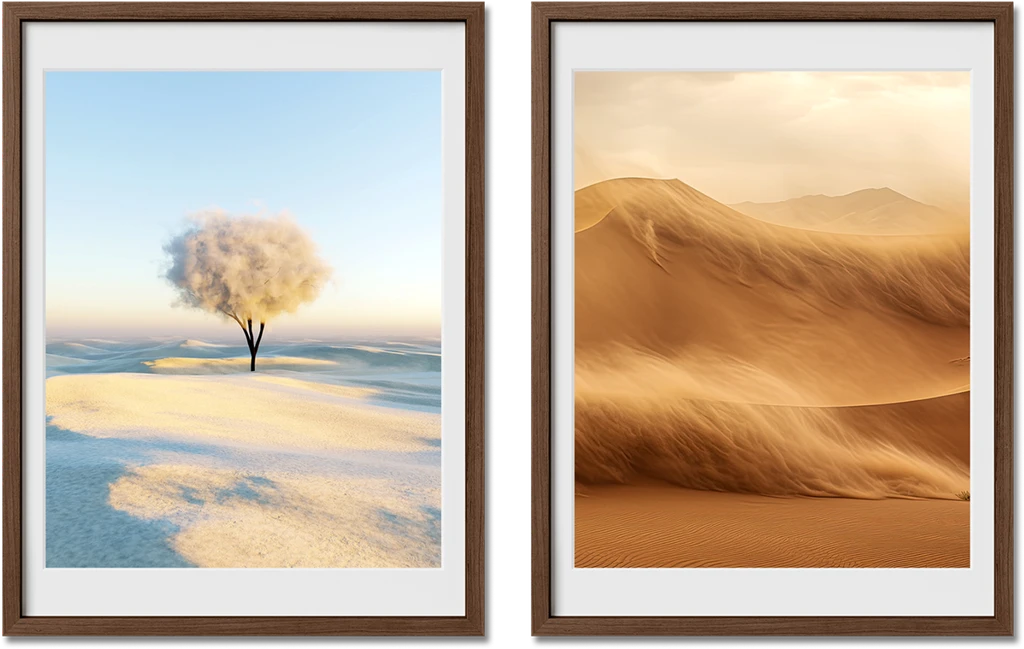 Haus and Hues Set Of 2 Gallery Frames - No Matting