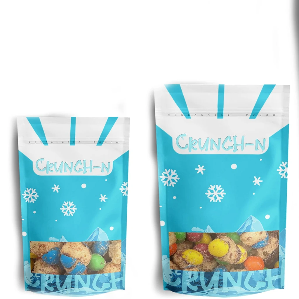 Crunch-N Choco Caramel Puffs Freeze Dried Chocolate Candy Snacks