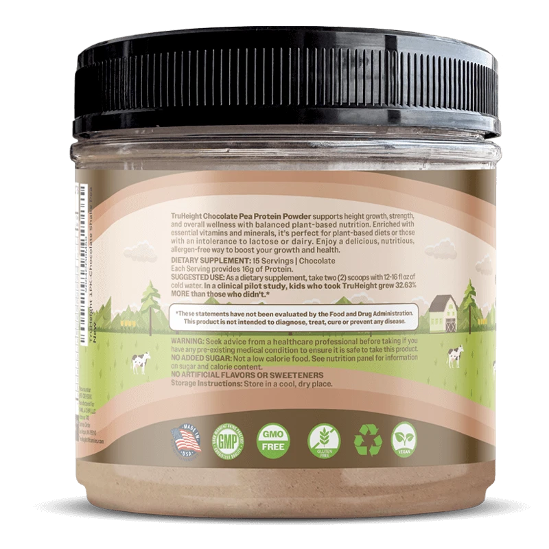 TruHeight Growth Protein Shake - Plant-Based Protein
