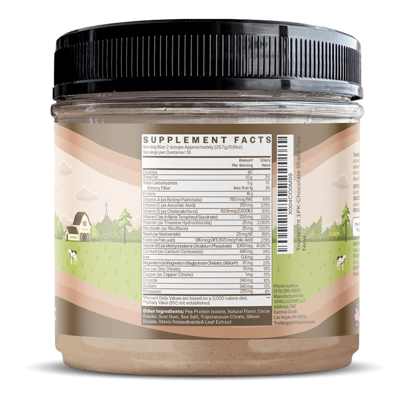 TruHeight Growth Protein Shake - Plant-Based Protein