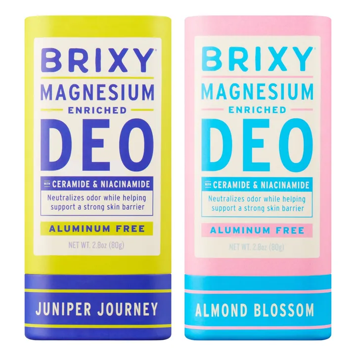 BRIXY Magnesium Enriched Deo 2-Pack - Juniper Journey + Almond Blossom