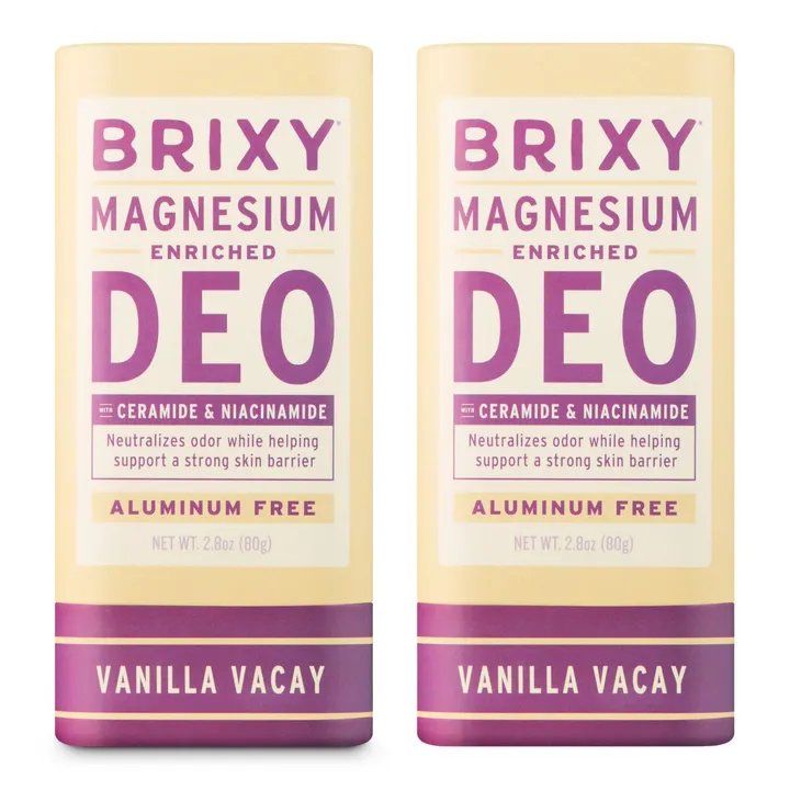 BRIXY Magnesium Enriched Deo 2-Pack - Vanilla Vacay