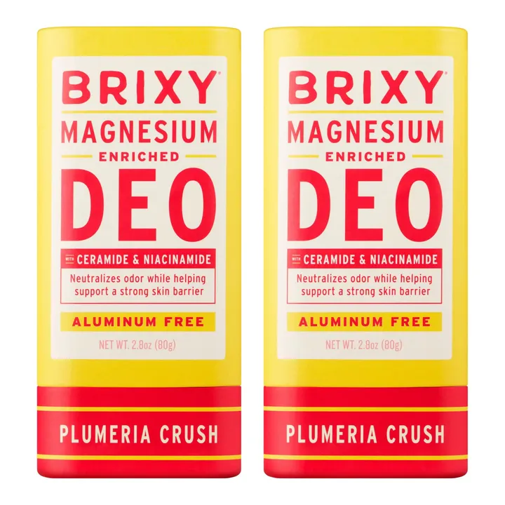 BRIXY Magnesium Enriched Deo 2-Pack - Plumeria Crush