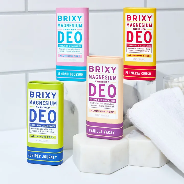 BRIXY Magnesium Enriched Deo Scent Sampler 4-Pack