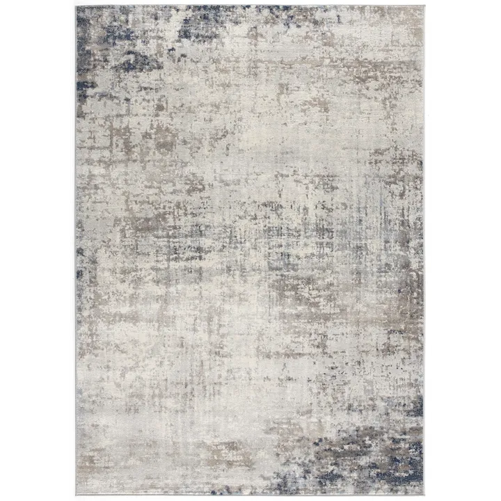 HomeRoots Distressed Striations Scatter Rug