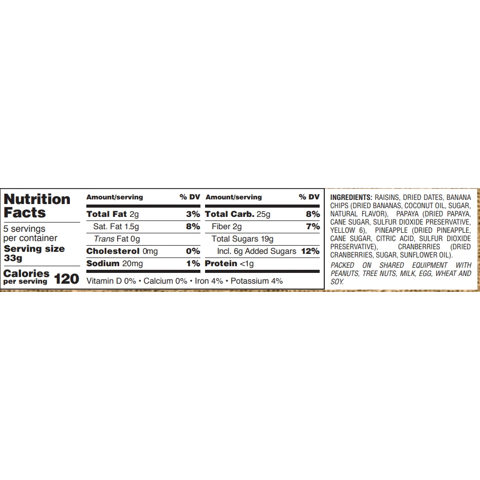 Gurley's Foods Golden Recipe Fruit Trail Mix