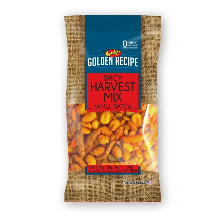 Gurley's Foods Golden Recipe Spicy Harvest Trail Mix, Hot & Savory Snack Blend