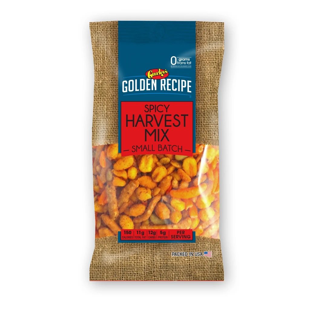 Gurley's Foods Golden Recipe Spicy Harvest Trail Mix, Hot & Savory Snack Blend