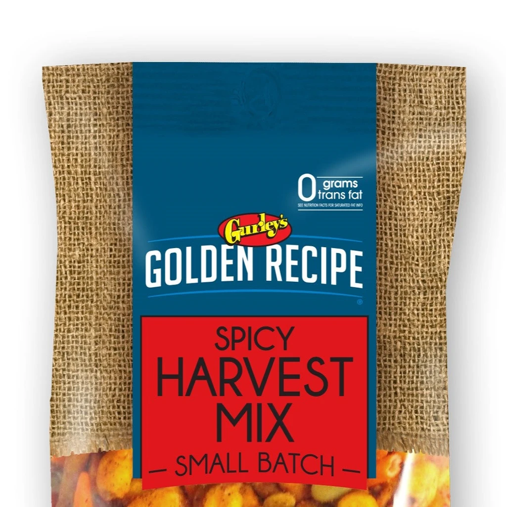 Gurley's Foods Golden Recipe Spicy Harvest Trail Mix, Hot & Savory Snack Blend