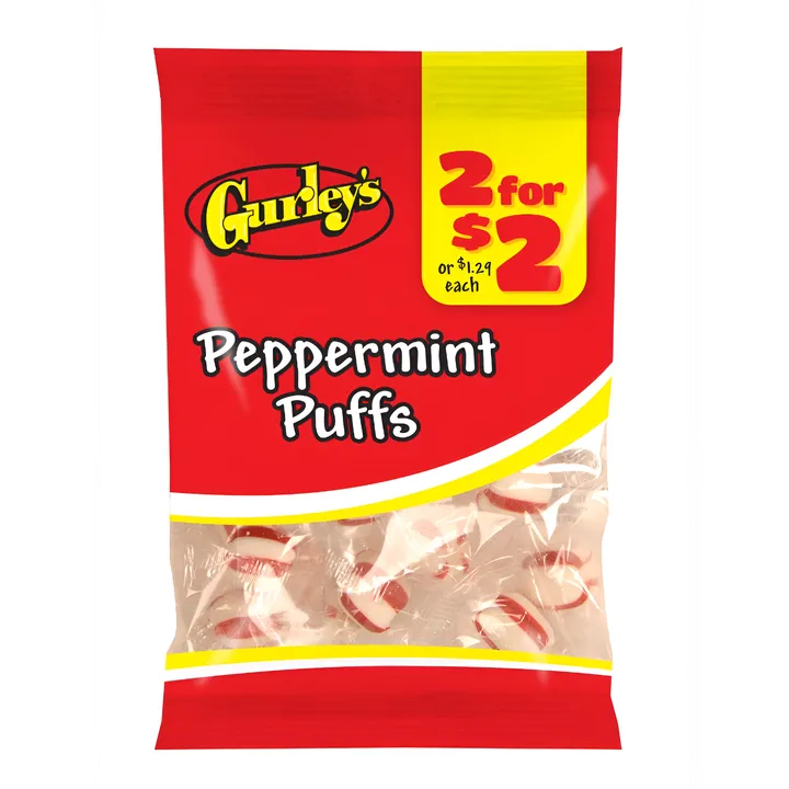 Gurley's Foods Soft Peppermint Puffs Mint Candy