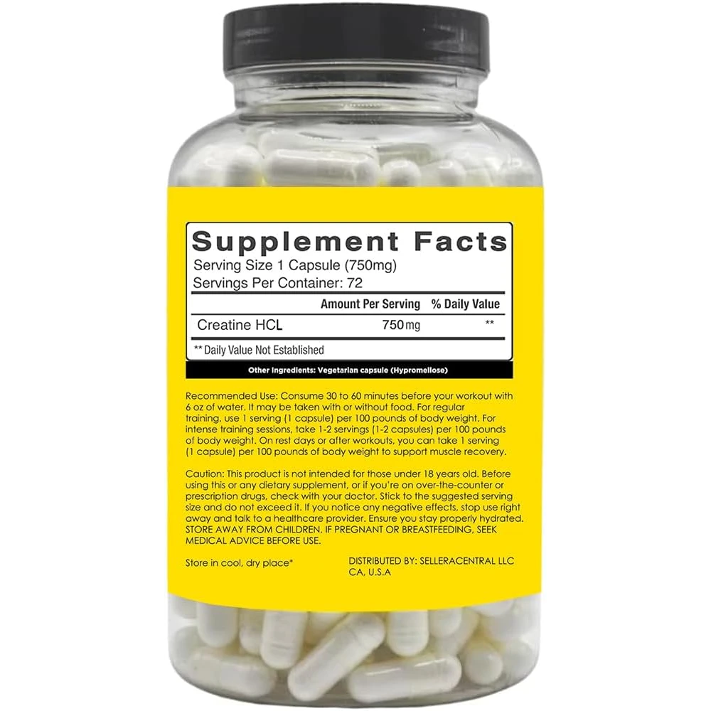 Buy The Crave Creatine HCL Pills, Pre-workout or Post-workout