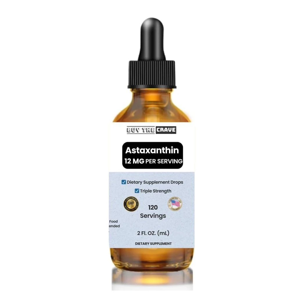 Buy The Crave Astaxanthin Liquid Drops Infused With Pressed Extra Virgin Olive Oil