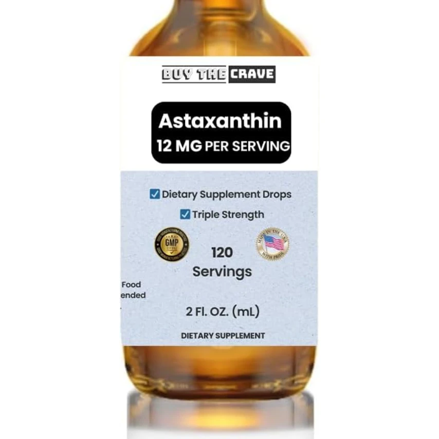 Buy The Crave Astaxanthin Liquid Drops Infused With Pressed Extra Virgin Olive Oil
