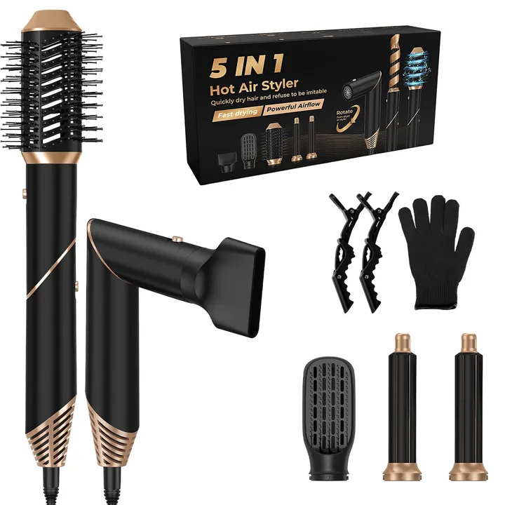 Gamba Beauty 5-in-1 Hot Air Styler Brush Set