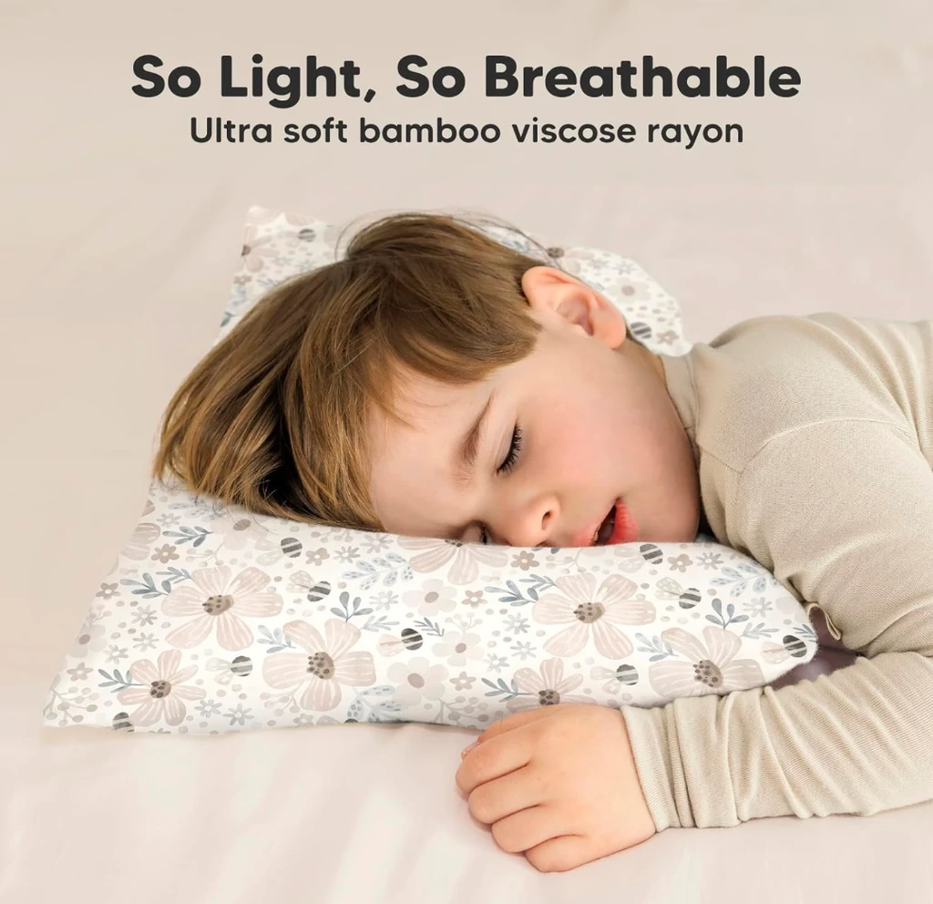 KeaBabies Cuddly Toddler Pillow With Pillowcase