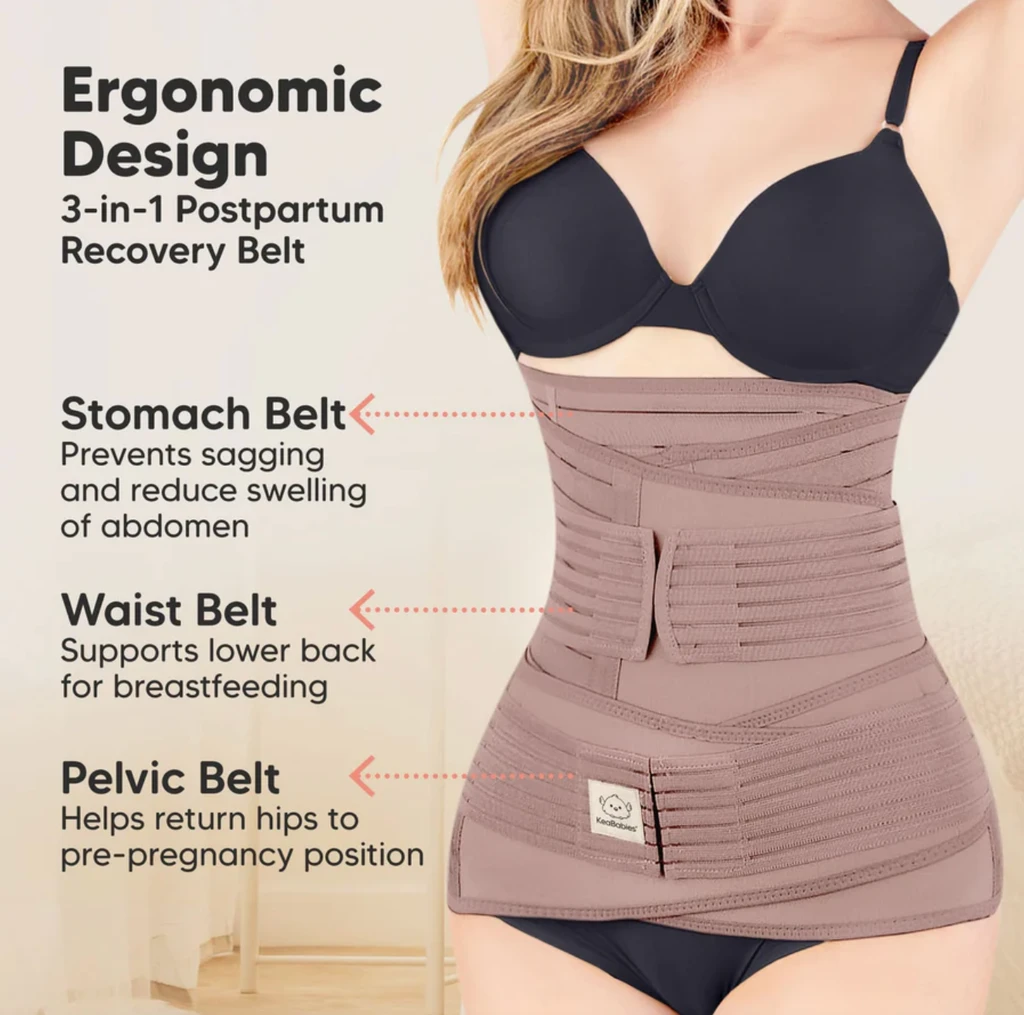 KeaBabies Revive 3-in-1 Postpartum Recovery Support Belt