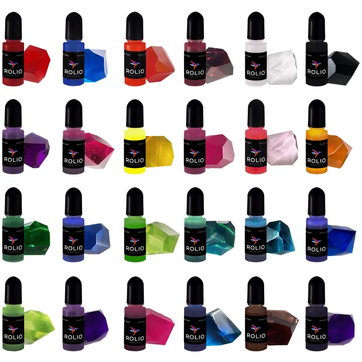 Rolio Pigments Resin Liquid Pigment - 24 Translucent Colors