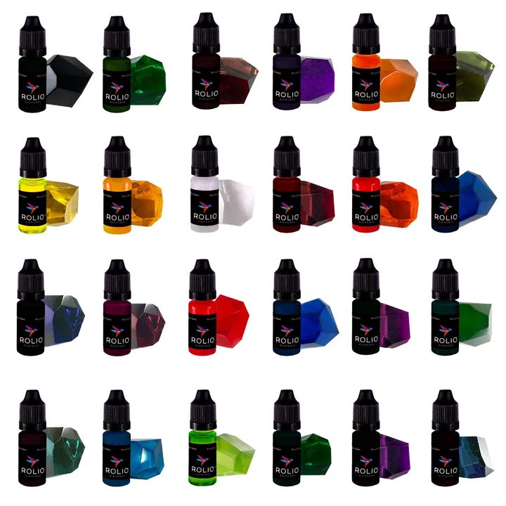 Rolio Pigments Resin Liquid Pigment - 24 Transparent Colors