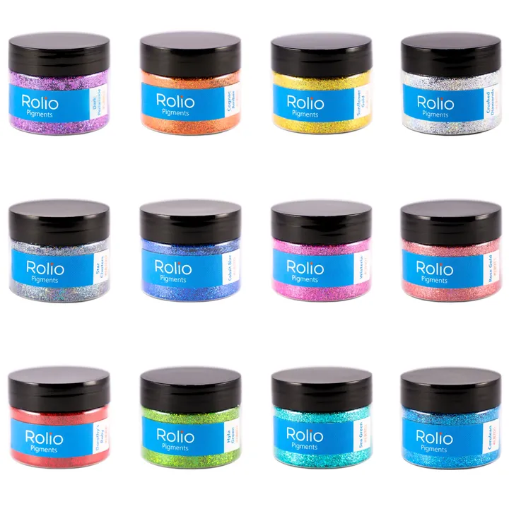 Rolio Pigments Pure Glitter Set - 1/64 & 1/128 Size