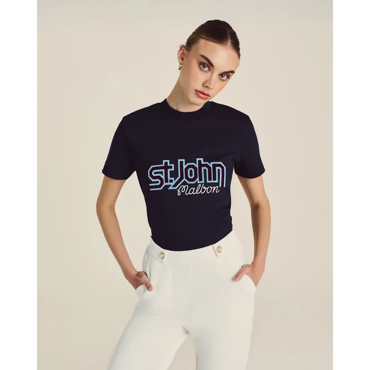 Malbon Golf St. John Vintage Logo Tee
