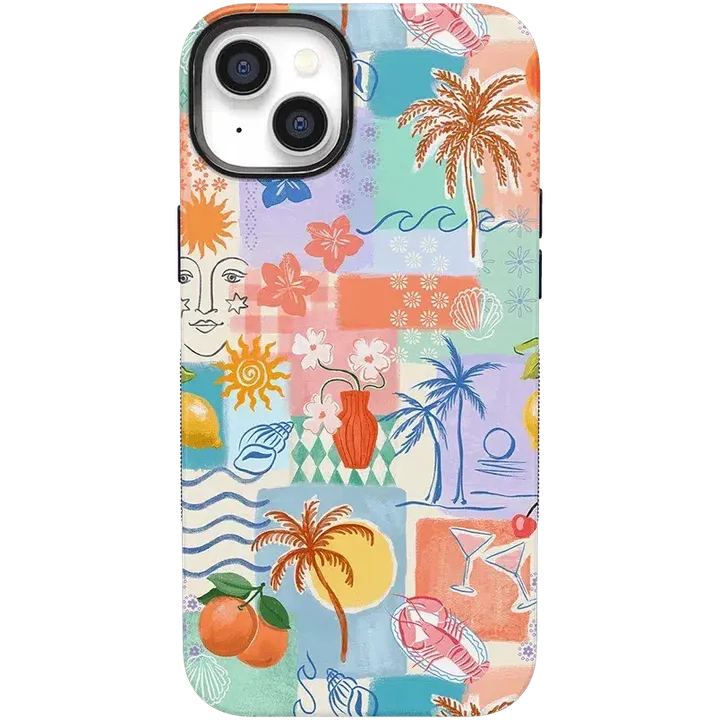 Casely Tropical Heat | Beachy Collage Case - Bold Flex + MagSafe