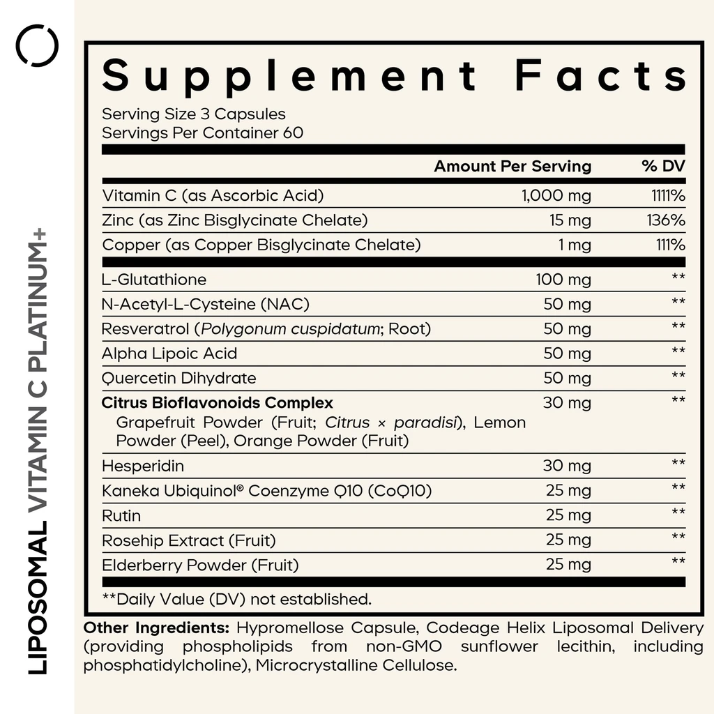 Codeage Amino Acid Liposomal NAC+ Platinum