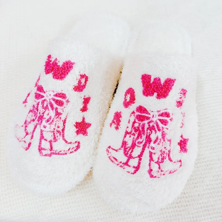 Ellison+Young Howdy Boot Coziest Lounge Slippers