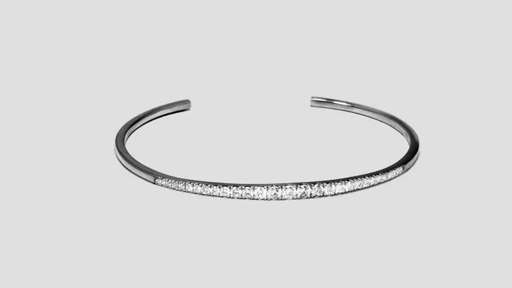 Noémie Graduated Diamond Cuff - 18K Gold | VS Clarity