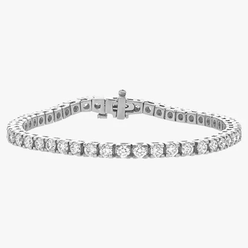 Noémie 3 Carat Diamond Tennis Bracelet - 18K Gold | VS Clarity