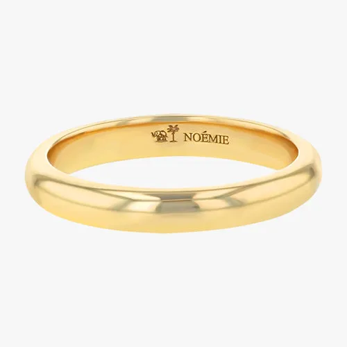 Noémie Solid 18K Yellow Gold Wedding Band