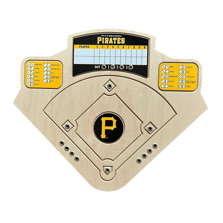 Dugout Mugs Pittsburgh Pirates Baseball Board Game With Dice