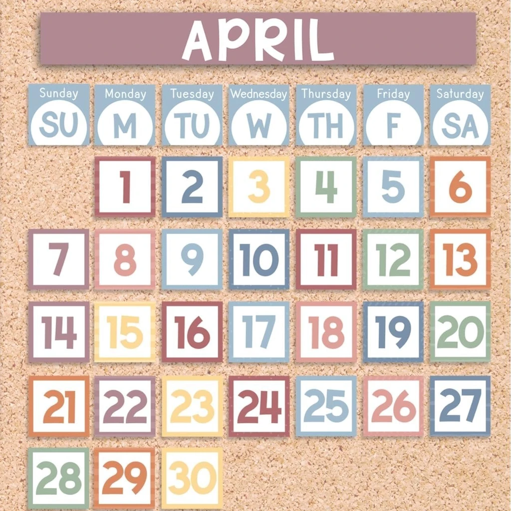 Hadley Designs Classroom Calendar | Bulletin Board | Classroom Supplies