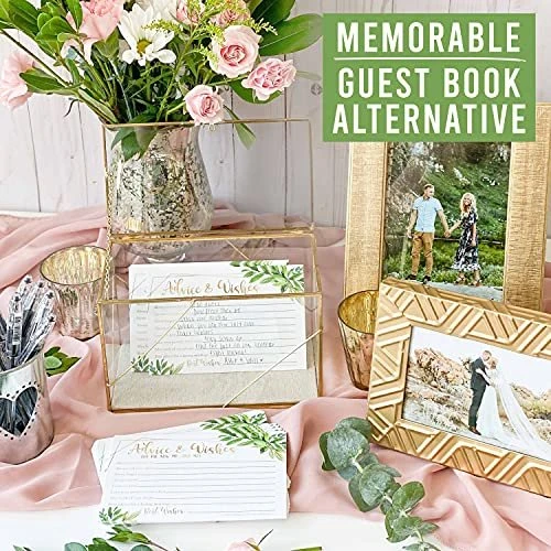 Hadley Designs Wedding Advice Cards | Set of 50 | Wedding Supplies