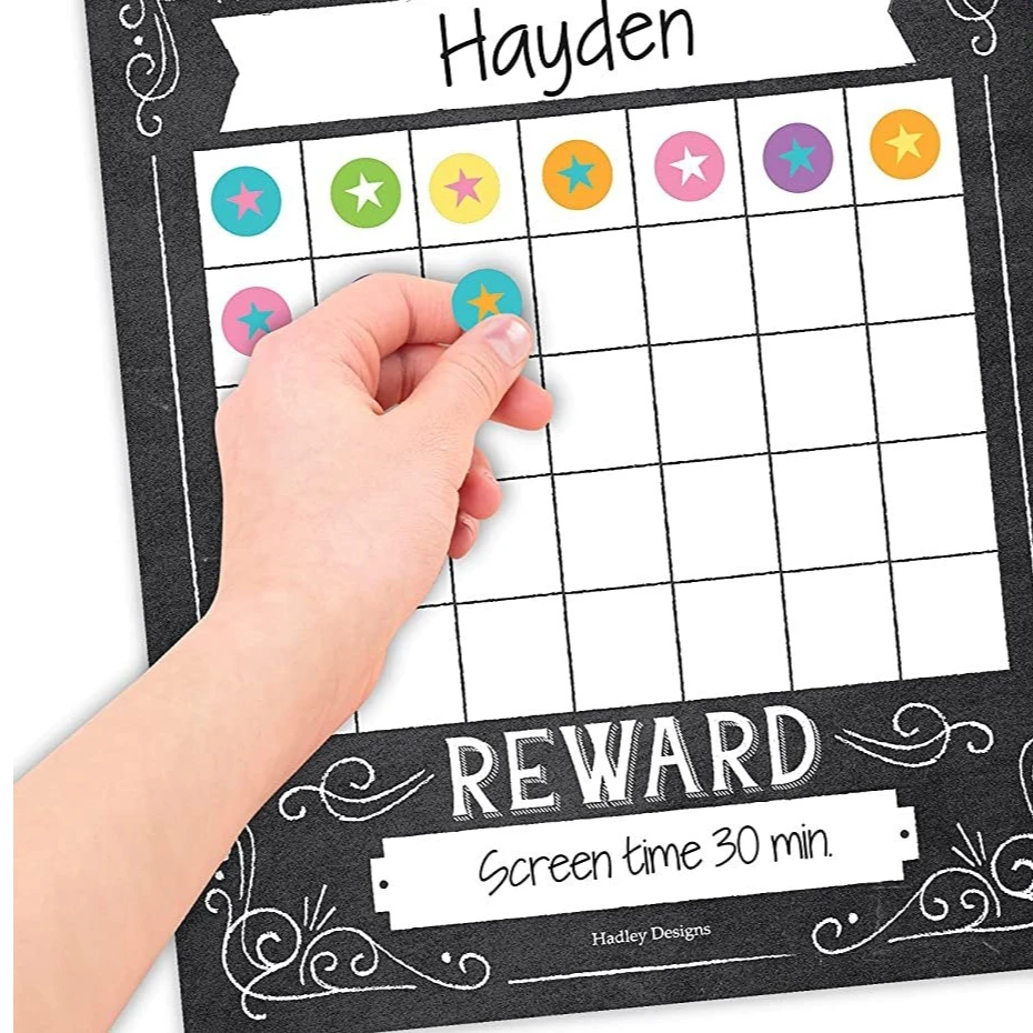 Hadley Designs Incentive Charts | Set of 25 | Home Essentials