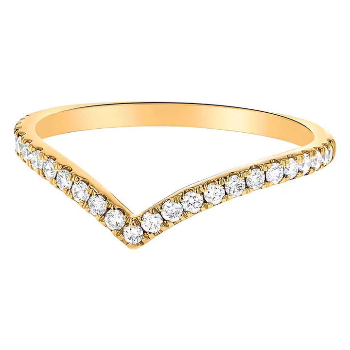 Noémie Chevron Diamond Ring - VS Clarity