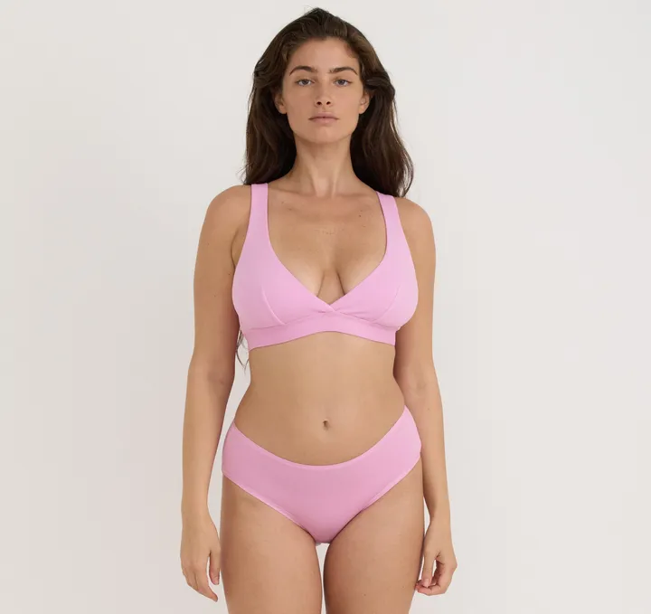 Organic Basics Core Rib Plunge Bralette