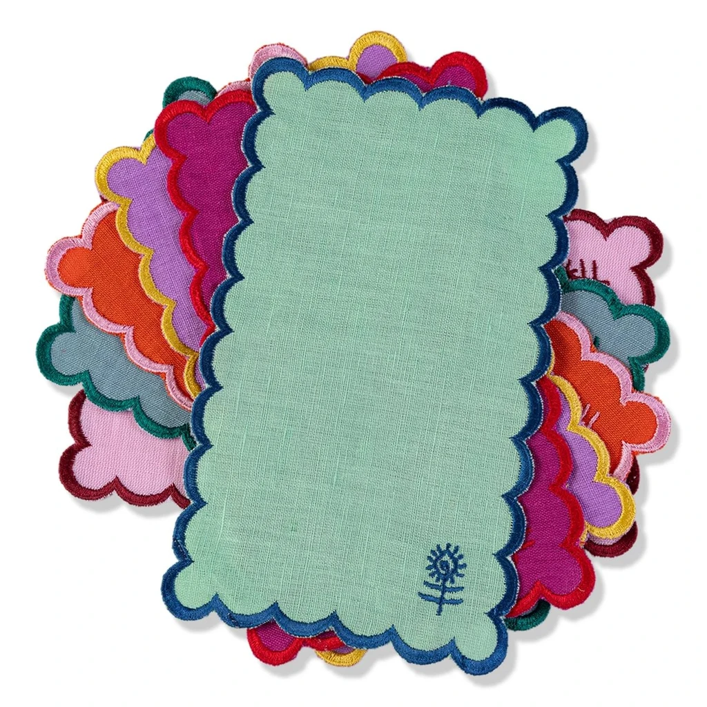 Furbish Icon Linen Cocktail Napkins S/6